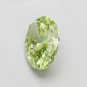 Diamant vert ovale fantaisie de 0,90 ct, clarté VS1, certifié, diamant vert de luxe - Product Image 4