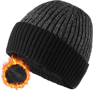 Fashion Wholesale Custom Logo Winter Wool Blend <b>Beanie</b> Hats Breathable <b>Waterproof</b> Adjustable Fit Unisex Knit Caps - Product Image 2