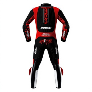 ชุดแข่งรถมอเตอร์ไซค์ Francesco Bagnaia MotoCP หนังวัว/หนังจิงโจ้ สำหรับขับขี่/แข่งรถมอเตอร์ไซค์ ระดับ 2 CE Pro - Product Image 2