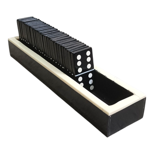 Juego de Dominó Profesional Doble Seis Hecho a Mano, Color Marfil con Puntos Negros, Resina de Primera Calidad Ecológica, con Regalo Incluido - Product Image 6