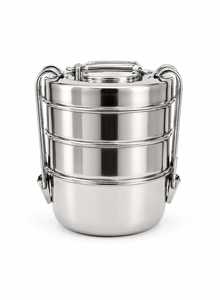 Premium Multi-Tier Stainless Steel 4-Compartment Leakproof <b>Stackable</b> Dishwasher Safe Bento <b>Box</b> Portable Food <b>Storage</b> Heavy <b>Box</b> - Product Image 1