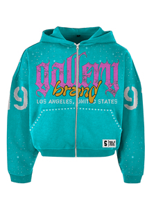 Wholesale Custom 450g Men's <b>Hoodie</b> Spray Dyeing Splash Ink Tear Distressed Pullover Street Retro Unisex Hoodies - Product Image 5
