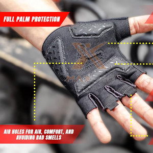 Gants de fitness en cuir de haute qualité à marque privée en stock, avec sangle de poignet réglable, antidérapants, les plus vendus - Product Image 3