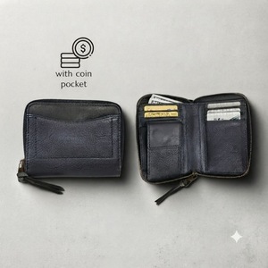 [Top Ranking] High Quality Handmade Castello Genuine Vegetable Tanned Leather Unisex Open Short Vertical Coin <b>Wallet</b> - Product Image 1