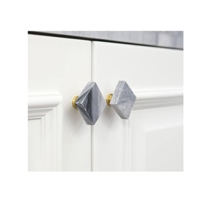 Best Selling Product Cabinets Wardrobe <b>Door</b> Drawers <b>White</b> Natural Stone <b>Knobs</b> Various Size Marble Handle <b>Knob</b> Good Price - Product Image 6