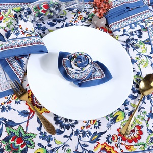 Serviettes en tissu, serviettes de table imprimées en mélange coton-lin, coins biaisés, parfaites pour les fêtes, les dîners, les mariages, 20x20 pouces - Product Image 5