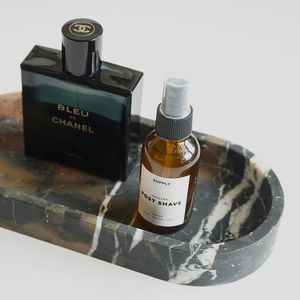 Plateau de service ovale en marbre noir et or, pierre naturelle, décoration de luxe pour la maison, résistant au feu, revêtement mural de cuisine - Product Image 5