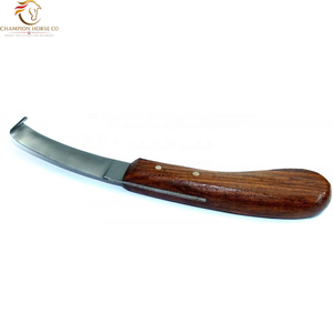 Herramientas para recortar pezuñas de vacas, cabras y ovejas, máquina cortadora con cuchilla de acero al carbono, cuchillo para pezuñas con mango de madera para ganado. - Product Image 4