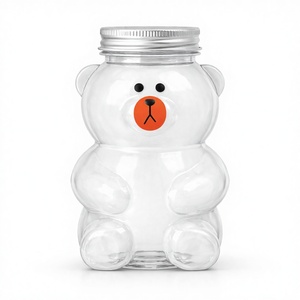 High Quality 500ml Bear Shaped PET <b>Plastic</b> Bottle 55mm Screw <b>Cap</b> Food-Grade for Water Made Vietnam TINH DIEU VIETNAM <b>PLASTIC</b> - Product Image 1