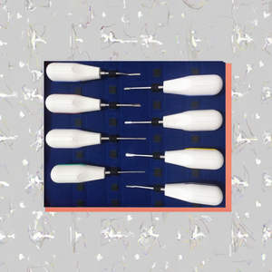 Juego completo de instrumentos dentales manuales para extracción de raíces, 8 piezas, reutilizables, certificados ISO 13485 CE Clase I, de Dentavex - Product Image 4