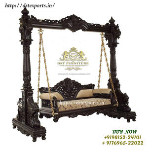 Columpio de Madera de Teca con Diseño de Pavo Real, Estilo Moderno para Interiores, Tamaño y Color Personalizables, Fabricante Indio, Reino Unido - Product Image 6