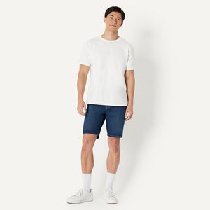 Shorts Bermuda en Laine Bleu Foncé pour Homme, Taille Mi-Haute Élastique, Style Hip-Hop, Écologique, Décontracté, avec Poches, en Tissu 100% Coton Tissé - Product Image 5