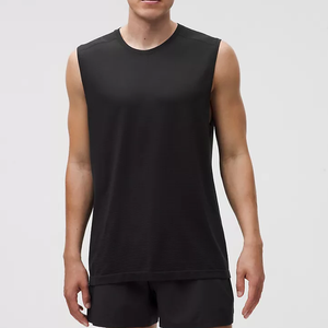 Camiseta sin Mangas Transpirable de Cuello Redondo, de Alta Calidad para Verano, 100% Algodón Tejido, Ligera, de Secado Rápido, Ajuste Sin Costuras, Deportiva - Product Image 6