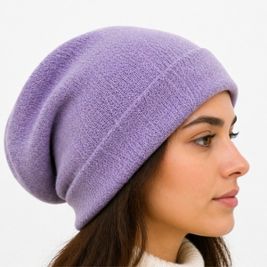 Unisex Soft Slouchy Beanie <b>Cap</b> Warm <b>Winter</b> Hat Stretchable Casual Loose Fit Cozy Fashion Headwear Custom Design - Product Image 5