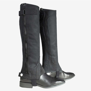 2026 Latest Design Leather <b>Half</b> <b>Chaps</b> & Synthetic Equestrian Stirrups Whips & Spurs Premium Horse Riding Set & Accessories - Product Image 2