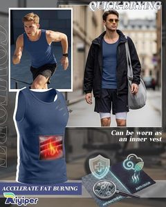 Débardeur en coton premium pour hommes, débardeur de sport sans manches, t-shirt d'entraînement personnalisé avec logo, vêtements de sport pour hommes - Product Image 2