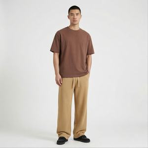 กางเกงผ้าลูกฟูกขาตรงเอวเชือกรูดสำหรับผู้ชายกางเกงจ๊อกกิ้งแบบกำหนดเองกางเกงโอเวอร์ไซส์สำหรับผู้ชายสำหรับฤดูหนาว - Product Image 1