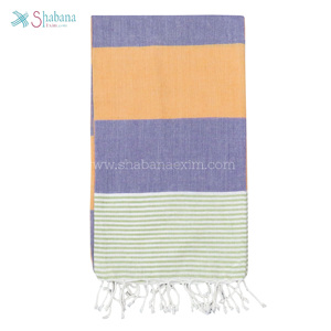 Respetuoso con el medio ambiente algodón turco Fouta Hammam toalla mano telar secado rápido ligero para Spa Resort Baño - Product Image 2