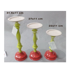 Candelabro de cinco brazos colorido, artístico y multicolor, centro de mesa decorativo para el hogar, soporte de velas original para fiestas y sala de estar. - Product Image 3