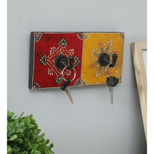 Mango Wood Decorative Key Holder <b>Rack</b> Wholesale | Handcrafted Indian Decor - Product Image 2