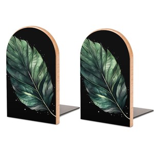 Acacia wooden <b>bookends</b> and desk organizers OEM Custom Wholesale | Aqdus Saleem India - Product Image 2