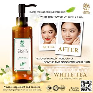 Agua Micelar Desmaquillante y Limpiadora Facial Hidratante de Marca Privada OEM ODM, Refrescante y No Irritante para Todo Tipo de Piel - Product Image 2