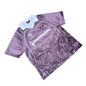 เสื้อฟุตบอลสีชมพูสำหรับผู้ชาย Bendecido แขนสั้น พิมพ์ลายแบบ Sublimated ระบายอากาศได้ดี ทรงปกติ คอปกพับได้ เสื้อผ้าสำหรับผู้ใหญ่ - Product Image 5
