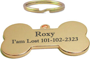 Plaque d'identification personnalisée pour animaux de compagnie en acier inoxydable en forme de cœur, gravée avec le nom, durable et écologique pour chiens, chats et autres animaux - Product Image 4