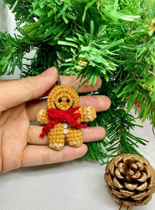 Set de Ganchillo para Hacer Muñecos Amigurumi Navideños de Fantasía, Modelo Educativo a Escala 1:4, Santa, Reno, Muñeco de Nieve, Árbol, Duende, de Algodón, Unisex - Product Image 3