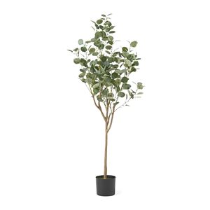 59-Inch <b>Artificial</b> Eucalyptus <b>Tree</b> Elegant Indoor Decorative Product - Product Image 2
