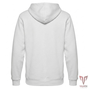 Sweat à capuche unisexe coupe classique en molleton polyester/coton, fermeture éclair, motif graphique personnalisé, style urbain vintage, printemps, écoresponsable - Product Image 2