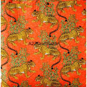 Tela Ecológica, Transpirable, de Secado Rápido, Ligera, 100% Algodón, Tejida con Estampado de Bloques de Rajastán, para Prendas de Mujer y Niña - Product Image 6