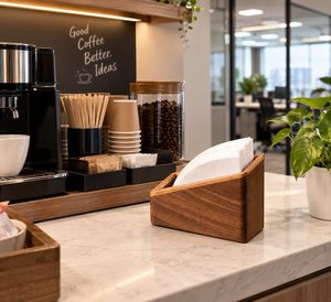 กล่องเก็บอุปกรณ์กาแฟแบบตั้งโต๊ะ WEWOOD หรูหรา เป็นมิตรกับสิ่งแวดล้อม ทำจากไม้ธรรมชาติ สำหรับอุปกรณ์เสริมเอสเพรสโซ - Product Image 2