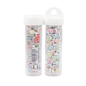 Abalorios Ilan en Bote 6x6mm 15g en Forma de Corazón para la Creación de Joyería - Product Image 1