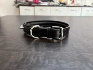 High Quality 6 mm Thick Soft Oily Full Grain Cow <b>Harness</b> <b>Leather</b> Dog Collar and Leashes Solid Pattern - Product Image 5
