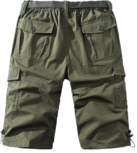 Pantalones cortos cargo para hombre hechos a medida a bajo precio, transpirables, de secado rápido, suaves, de alta calidad y premium. - Product Image 5