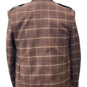 Veste Argyle pour homme en laine écossaise à carreaux marron, style Kilt de mariage, Meilleure vente, Fournitures d'usine - Product Image 4
