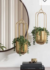 Pot suspendu en métal noir pour plantes d'intérieur, support de plafond, décoration moderne pour la maison, style minimaliste, vente en gros OEM, achat en gros, contemporain - Product Image 6