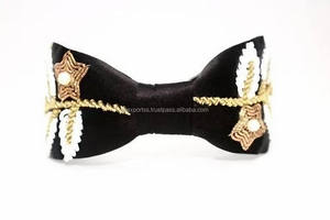 Diadema de Lujo con Diseño de Hojas Navideñas Brillantes, Personalizada, Anudada, de Alta Calidad, Estilo Americano, 13 cm, para Mujeres y Niñas - Product Image 3