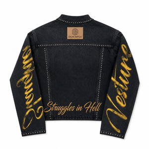Sudadera Corta Vintage Lavada para Hombre con Estampado Gráfico de Calavera, Estilo Urbano, Cuello Redondo, Oversize, de Algodón, Manga Larga - Product Image 2