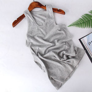 Wholesale Training Gym Spandex/Polyester <b>Black</b> <b>Men's</b> Tank Top <b>Vest</b> Quick Dry Breathable - Product Image 2
