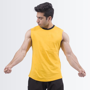 Vest <b>tops</b> for men custom men <b>tank</b> <b>top</b> 100% cotton sleeveless athletic shirt with soft fabric gym Sleeveless T-shirt For men - Product Image 3