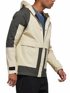 Unisex <b>Corduroy</b> Quarter-Zip Color Blocking Windproof <b>Jacket</b> with Zipper Front Pockets Casual Finished Sporty Autumn Wear - Product Image 6