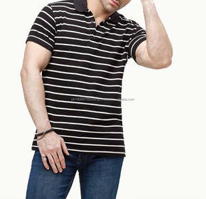 Nouveau T-shirts polo personnalisé de haute qualité pour hommes col rond respirant confortable microfibre casual polo T-shirts - Product Image 4