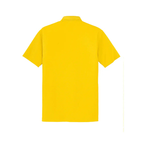 เสื้อโปโลผู้ชาย 3 กระดุม เสื้อยืดลำลองสำหรับทำงาน แห้งเร็ว แขนสั้น สีเหลือง เสื้อเจอร์ซีย์สำหรับกิจกรรมกลางแจ้ง - Product Image 1