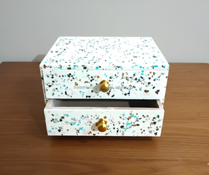 Commode portable de luxe en résine incrustée, style moderne, pour chambre à coucher, salon, bureau à domicile, hôtel, applications extérieures et repas en plein air - Product Image 3