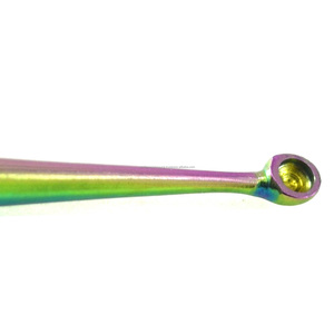 Pousse-cuticules double embout en acier inoxydable avec cuillère, kit d'outils de manucure réutilisable, équipement professionnel de soins de beauté - Product Image 5