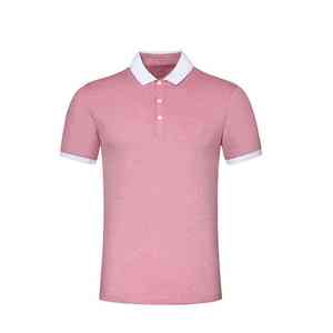 Camisas de polo de golf para hombre, poliéster, de secado rápido, transpirables, de manga corta, camisas de polo de golf para hombre, camisas de polo para hombre, camisa rosa sólida para hombre - Product Image 2