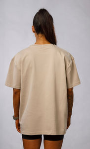 Camiseta Extra Grande de Algodón Ecológico para Mujer, Diseño Ajustado Largo, Estilo Casual, Estampado Sólido, Logotipo Personalizado, Verano - Product Image 4