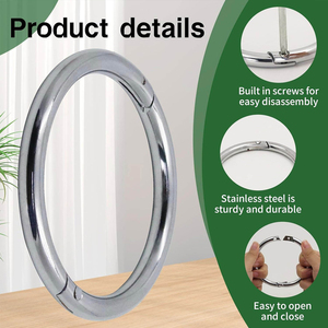 Anillo Nasal de Acero Inoxidable para Ganado, Resistente a la Corrosión, Accesorio de Ganadería Confiable para Agricultores y Veterinarios - Product Image 5